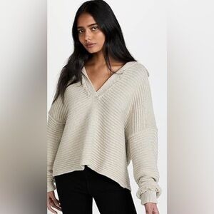 Bibi Women’s Hooded Fringe V Neck Long Sleeve Knit Sweater Size XL